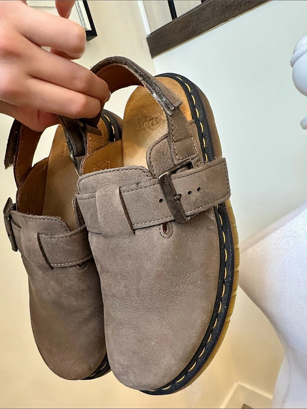 Dr. Martens Zebzag Riegel Buckle Sandals Brown Women's US 7